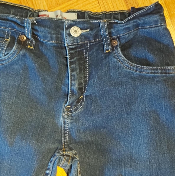 Levi 511 Slim Girls 12 REG Performance Dark Blue Jeans - Picture 8 of 8